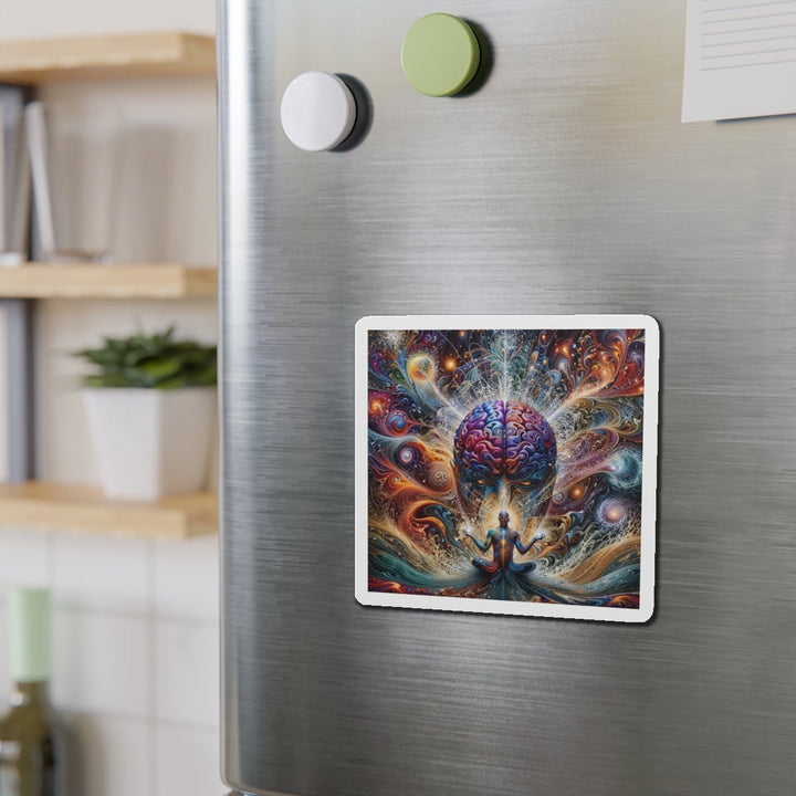 Cosmic Consciousness Meditation - Die-cut Magnet - Home Decor - g(0D·IO) - 6 × 6" - Die-Cut - 1 pc