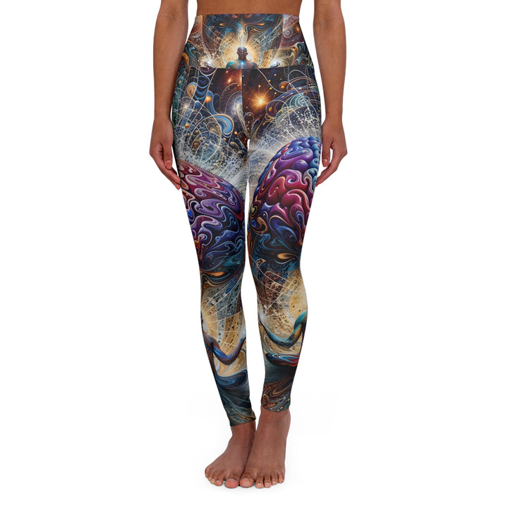 Cosmic Consciousness Meditation - High Waisted AOP Yoga Leggings - All Over Prints - g(0D·IO) - XS - -