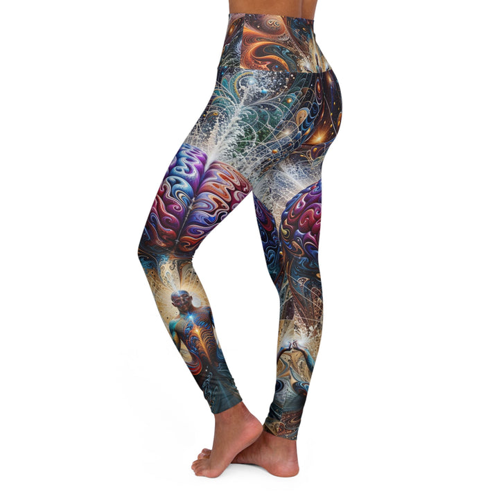 Cosmic Consciousness Meditation - High Waisted AOP Yoga Leggings - All Over Prints - g(0D·IO) - XS - -