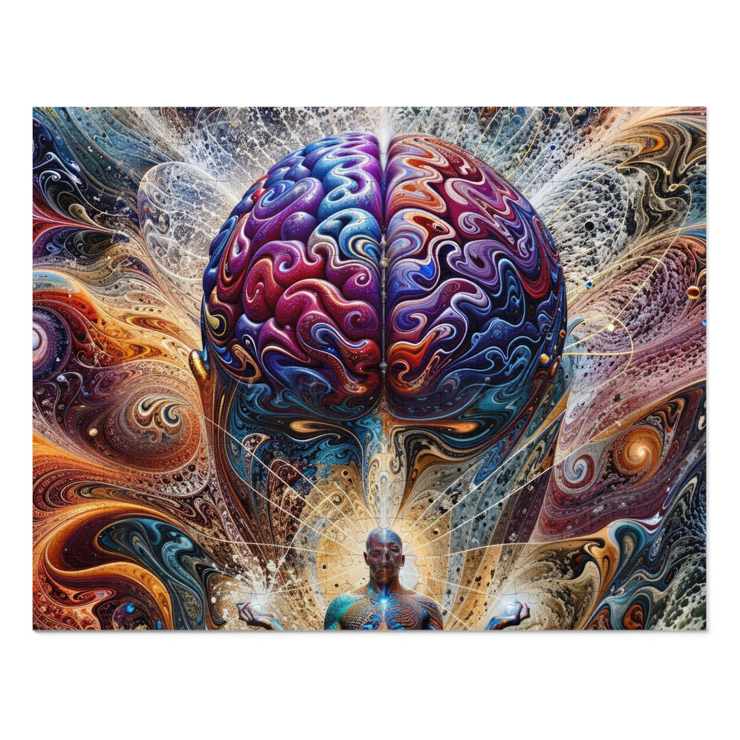 Cosmic Consciousness Meditation - Jigsaw Puzzle (100, 252, 500, 1000 pieces) - Puzzle - g(0D·IO) - 14" × 11" (252 pcs) - -