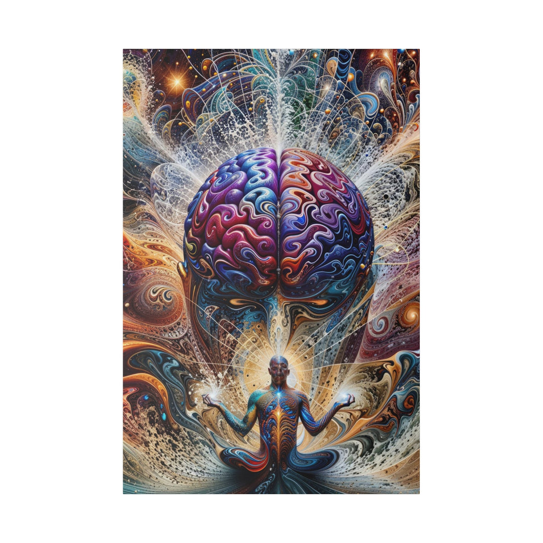 Cosmic Consciousness Meditation - Matte Canvas - Canvas - g(0D·IO) - 32″ x 48″ (Vertical) - 0.75'' -