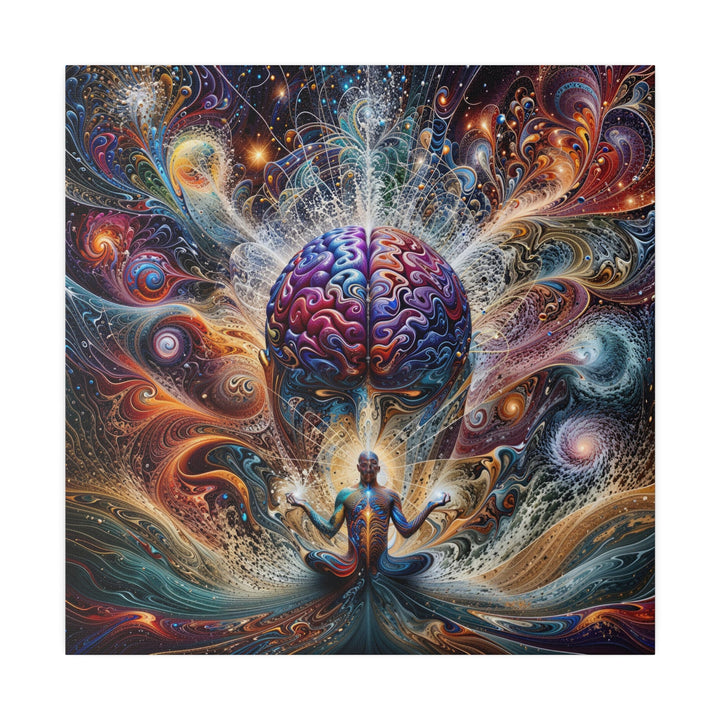 Cosmic Consciousness Meditation - Matte Canvas - Canvas - g(0D·IO) - 32" x 32" (Square) - 0.75'' -