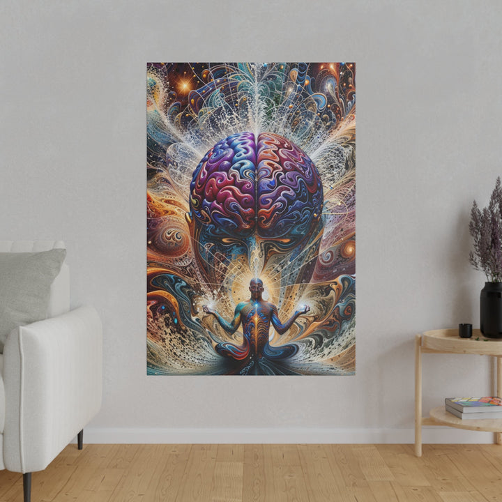 Cosmic Consciousness Meditation - Matte Canvas - Canvas - g(0D·IO) - 32" x 32" (Square) - 0.75'' -