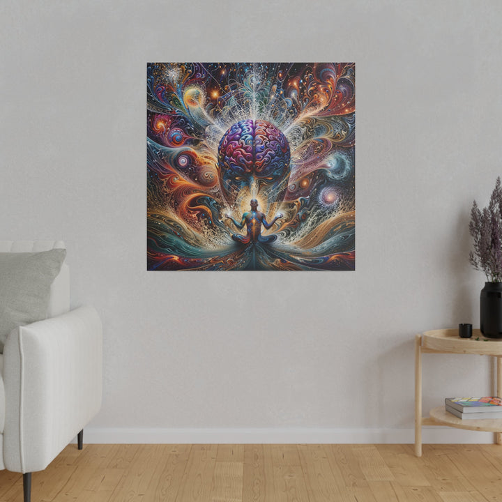 Cosmic Consciousness Meditation - Matte Canvas - Canvas - g(0D·IO) - 32" x 32" (Square) - 0.75'' -