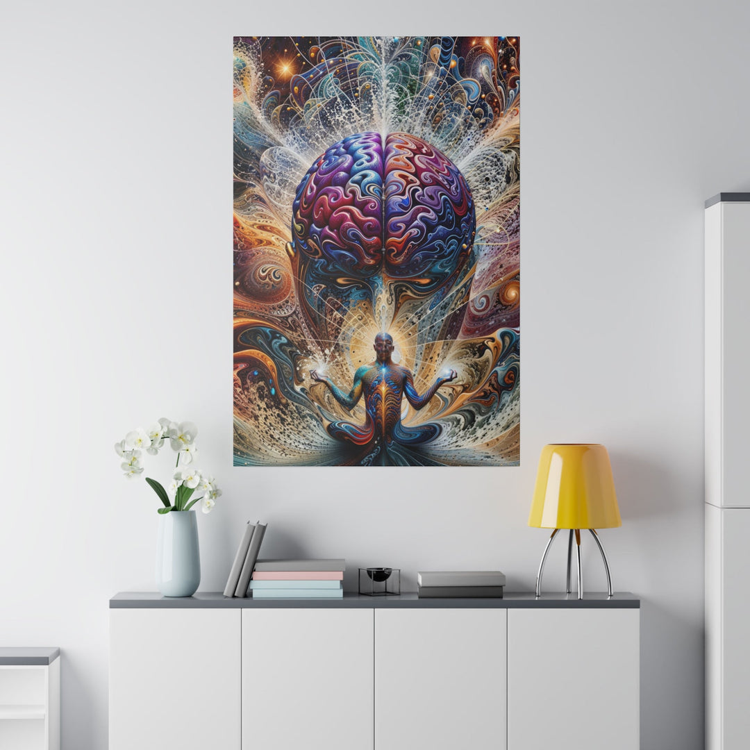 Cosmic Consciousness Meditation - Matte Canvas - Canvas - g(0D·IO) - 32" x 32" (Square) - 0.75'' -