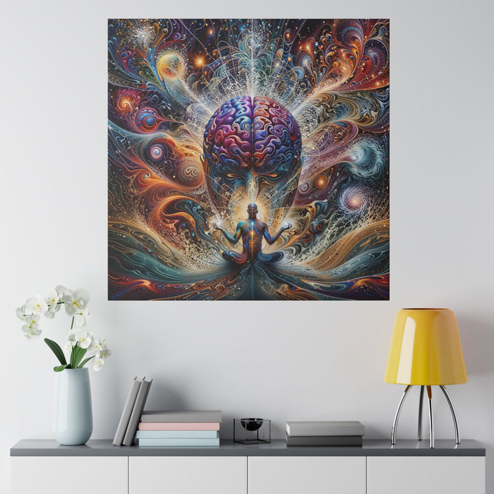 Cosmic Consciousness Meditation - Matte Canvas - Canvas - g(0D·IO) - 32" x 32" (Square) - 0.75'' -