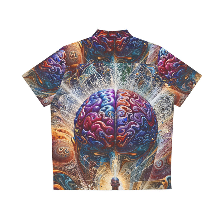 Cosmic Consciousness Meditation - Men's Hawaiian Shirt - All Over Prints - g(0D·IO) - S - Black -