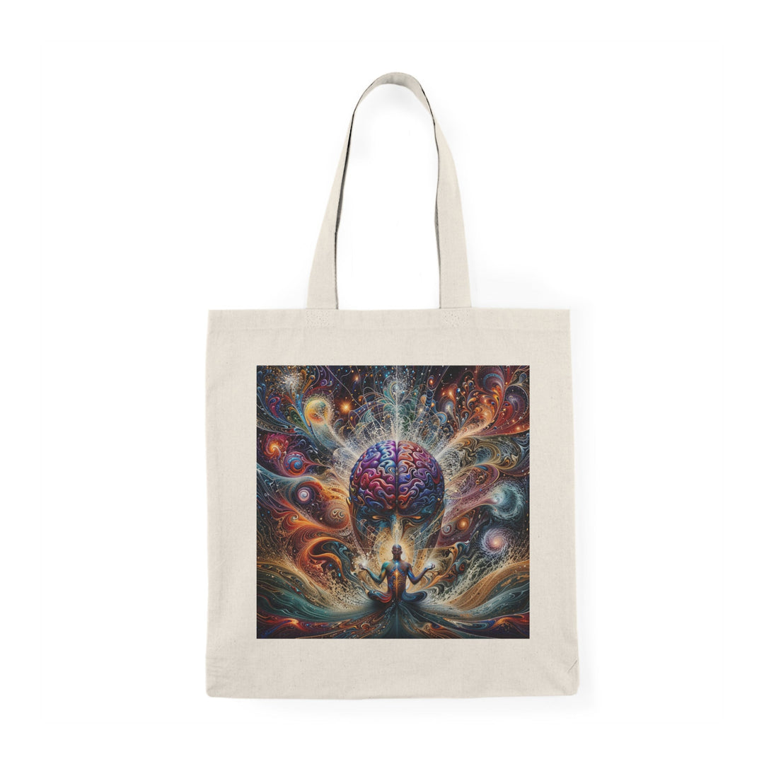 Cosmic Consciousness Meditation - Natural Tote Bag - Bags - g(0D·IO) - 15" x 16" - Natural -