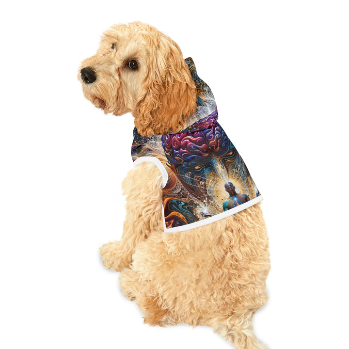 Cosmic Consciousness Meditation - Pet Hoodie - Pets - g(0D·IO) - XXS - Black Rib -