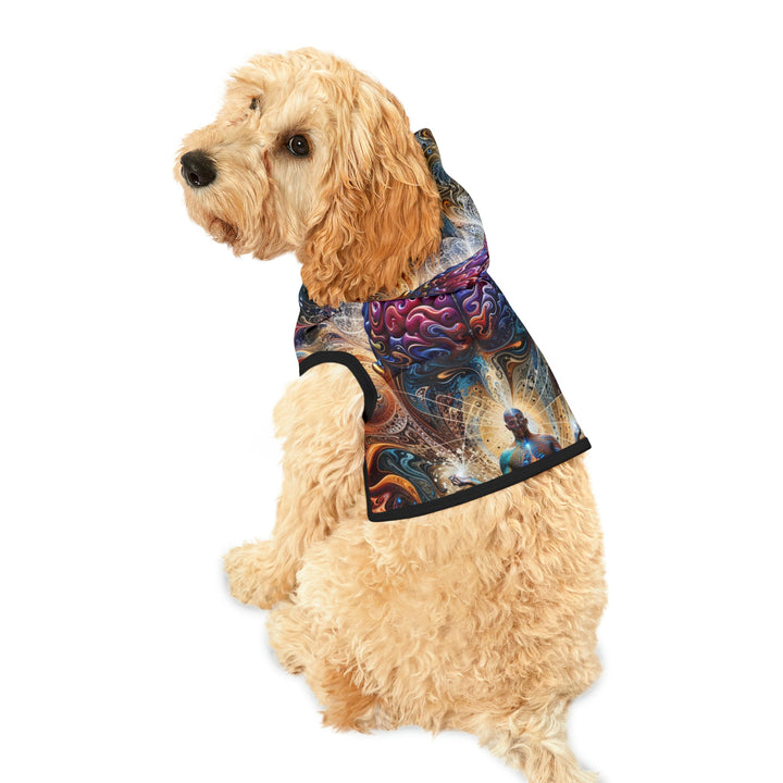 Cosmic Consciousness Meditation - Pet Hoodie - Pets - g(0D·IO) - XXS - Black Rib -