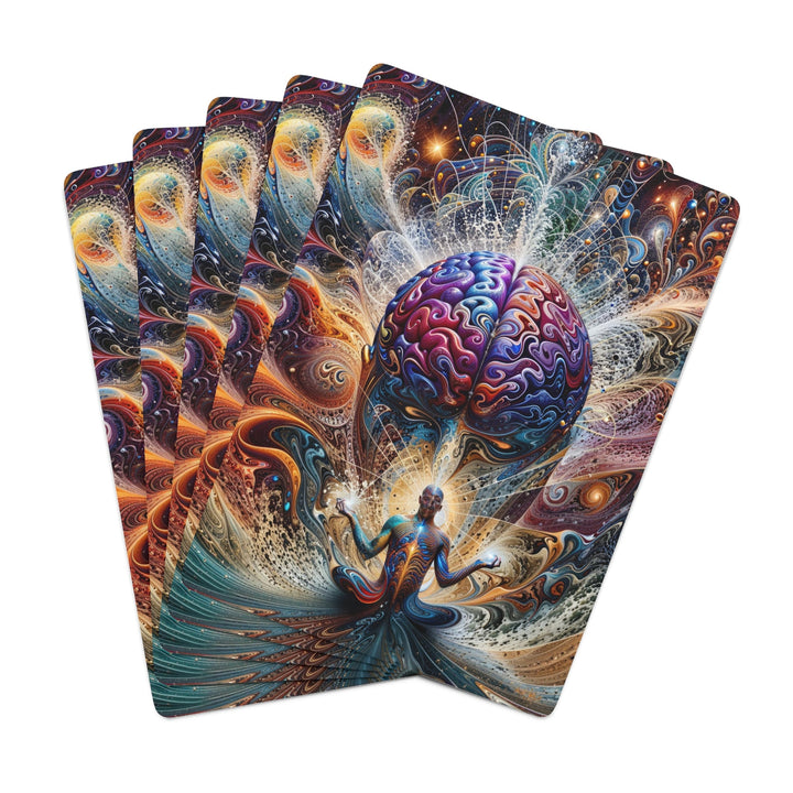 Cosmic Consciousness Meditation - Poker Cards - Paper products - g(0D·IO) - 2.47" x 3.47" - White - Semi Glossy