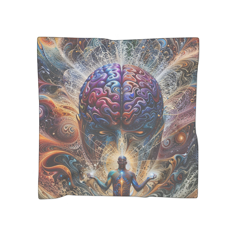 Cosmic Consciousness Meditation - Poly Scarf - Accessories - g(0D·IO) - Poly voile - 25" × 25" -