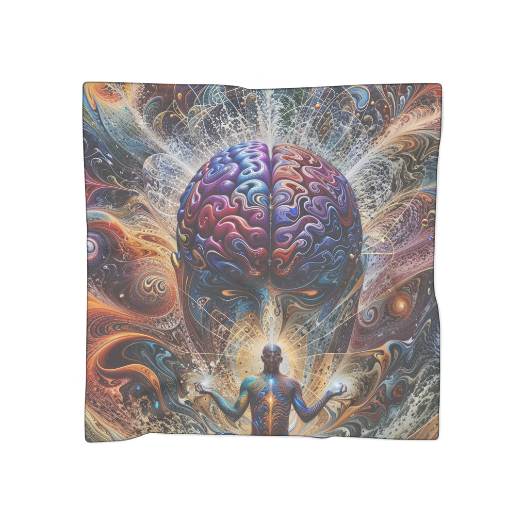 Cosmic Consciousness Meditation - Poly Scarf - Accessories - g(0D·IO) - Poly voile - 50" × 50" -