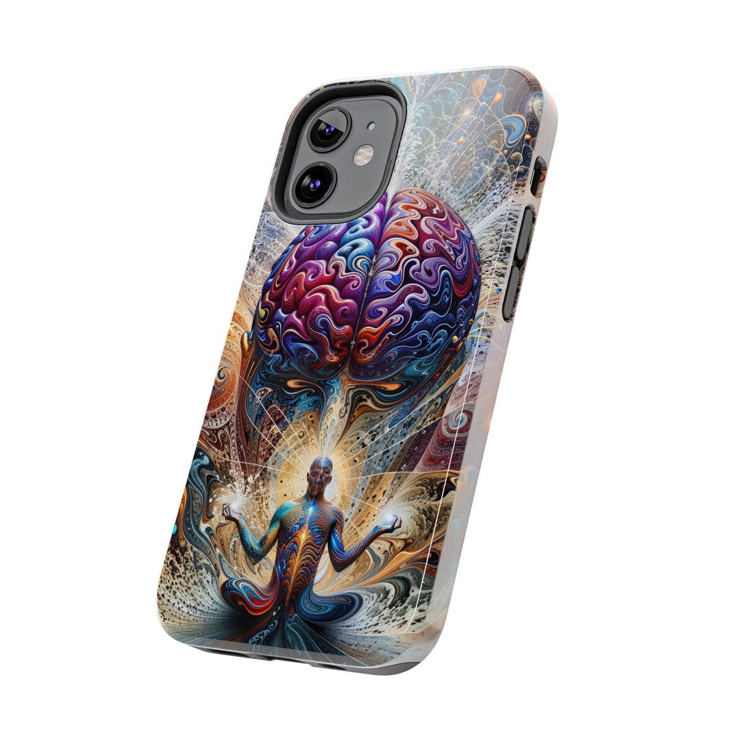 Cosmic Consciousness Meditation - Tough Phone Case - Phone Case - g(0D·IO) - iPhone 13 Mini - -