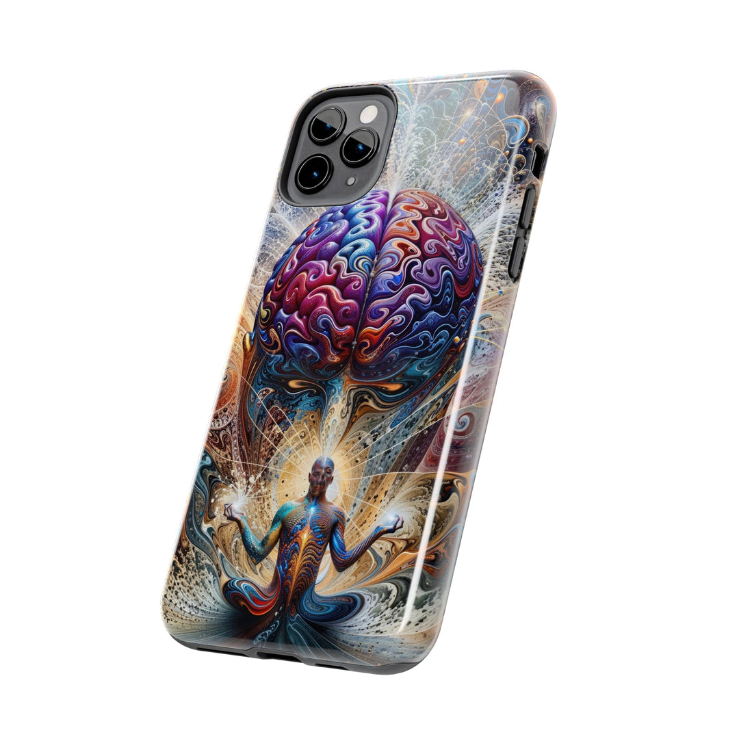 Cosmic Consciousness Meditation - Tough Phone Case - Phone Case - g(0D·IO) - iPhone 13 Mini - -