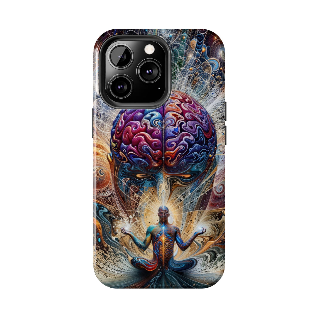 Cosmic Consciousness Meditation - Tough Phone Case - Phone Case - g(0D·IO) - iPhone 13 Mini - -