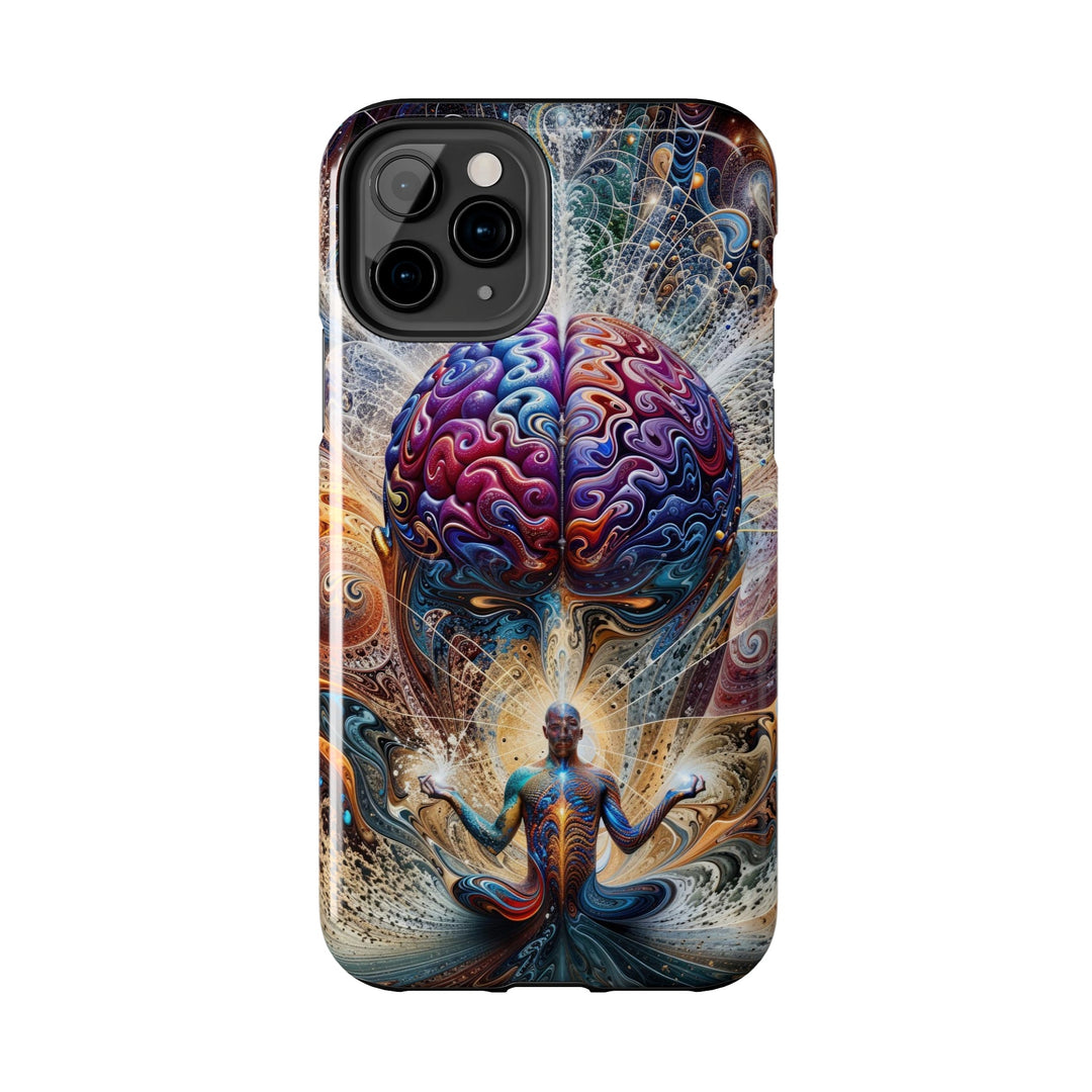 Cosmic Consciousness Meditation - Tough Phone Case - Phone Case - g(0D·IO) - iPhone 13 Mini - -