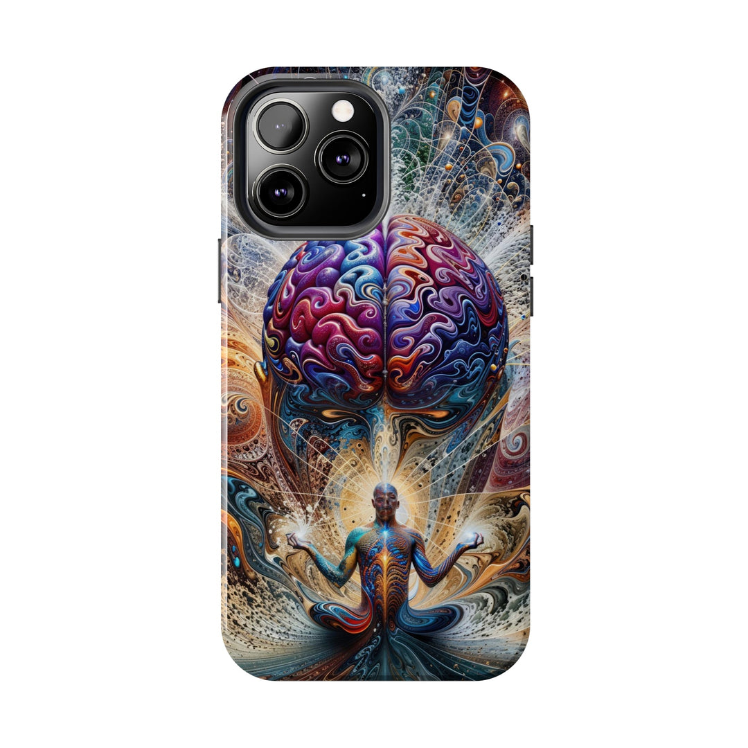 Cosmic Consciousness Meditation - Tough Phone Case - Phone Case - g(0D·IO) - iPhone 13 Mini - -