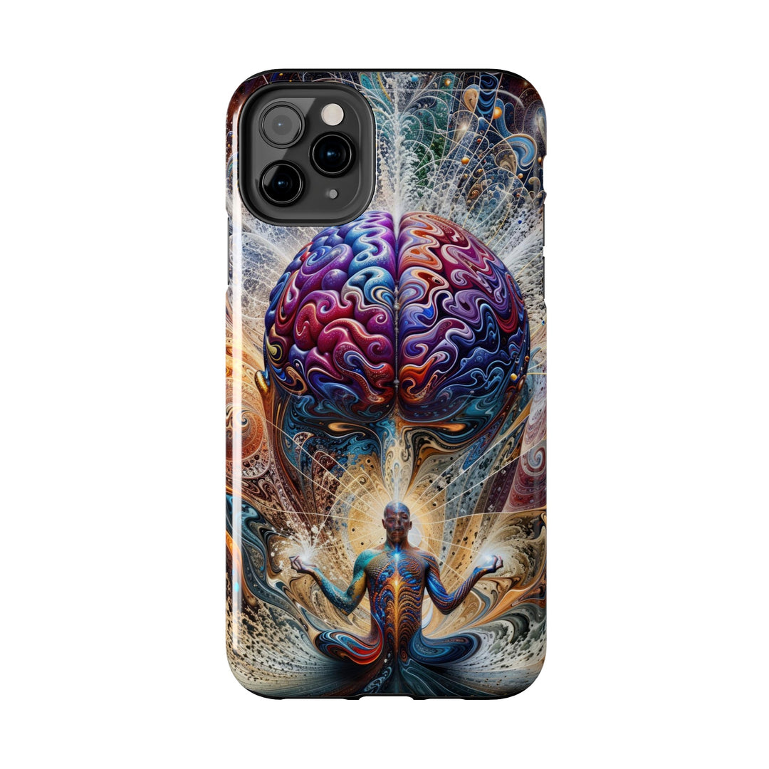 Cosmic Consciousness Meditation - Tough Phone Case - Phone Case - g(0D·IO) - iPhone 13 Mini - -