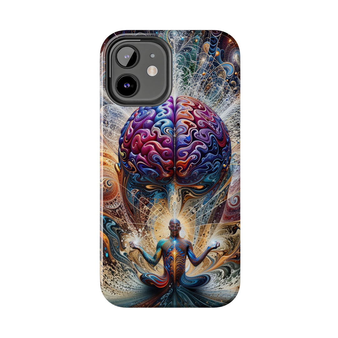 Cosmic Consciousness Meditation - Tough Phone Case - Phone Case - g(0D·IO) - iPhone 13 Mini - -