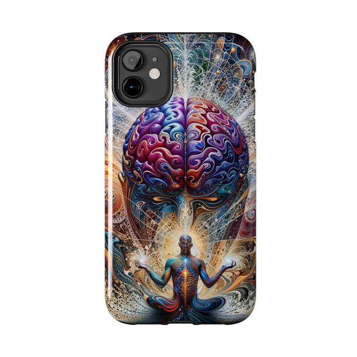 Cosmic Consciousness Meditation - Tough Phone Case - Phone Case - g(0D·IO) - iPhone 13 Mini - -