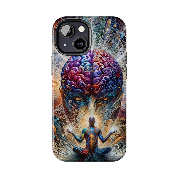 Cosmic Consciousness Meditation - Tough Phone Case - Phone Case - g(0D·IO) - iPhone 13 Mini - -