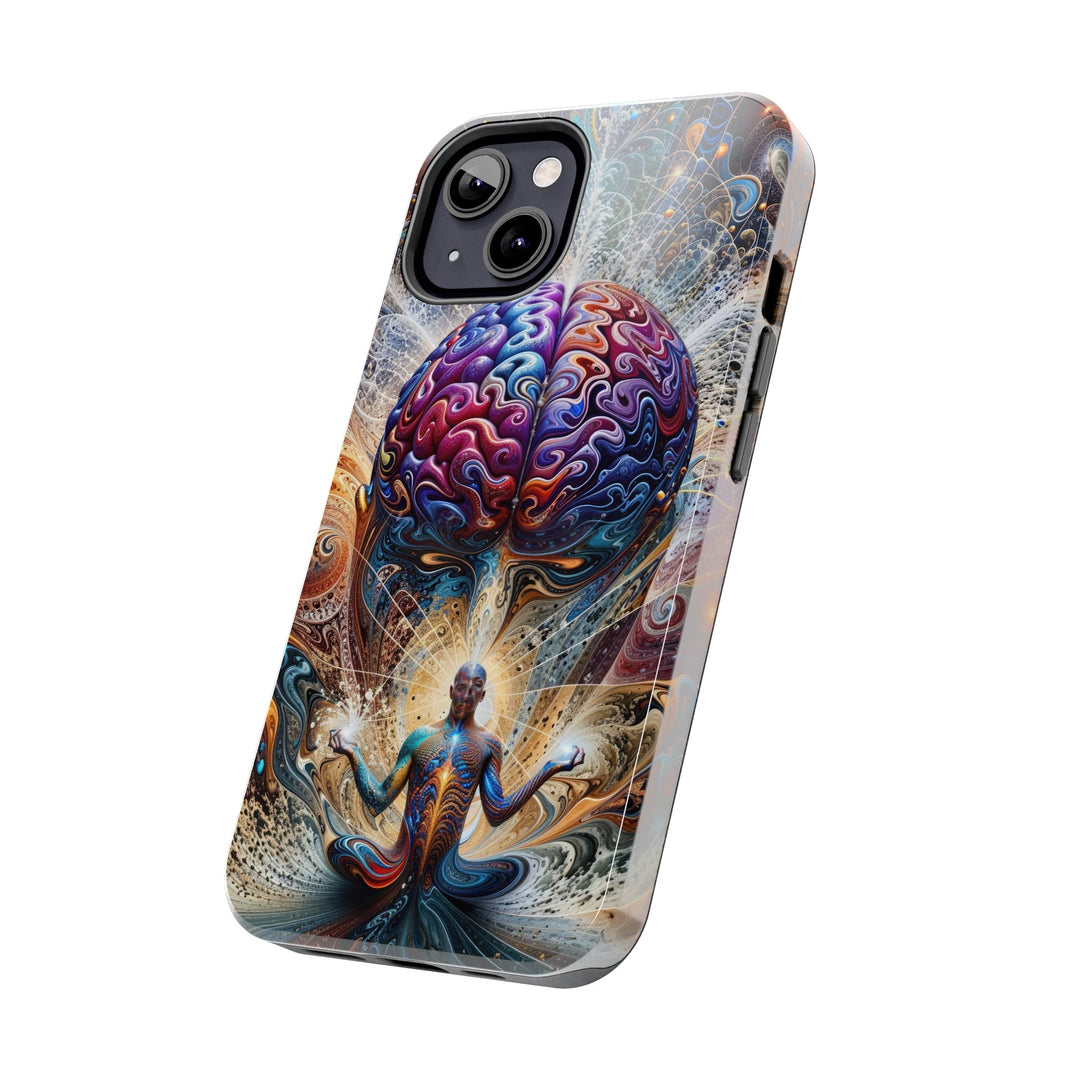 Cosmic Consciousness Meditation - Tough Phone Case - Phone Case - g(0D·IO) - iPhone 13 Mini - -