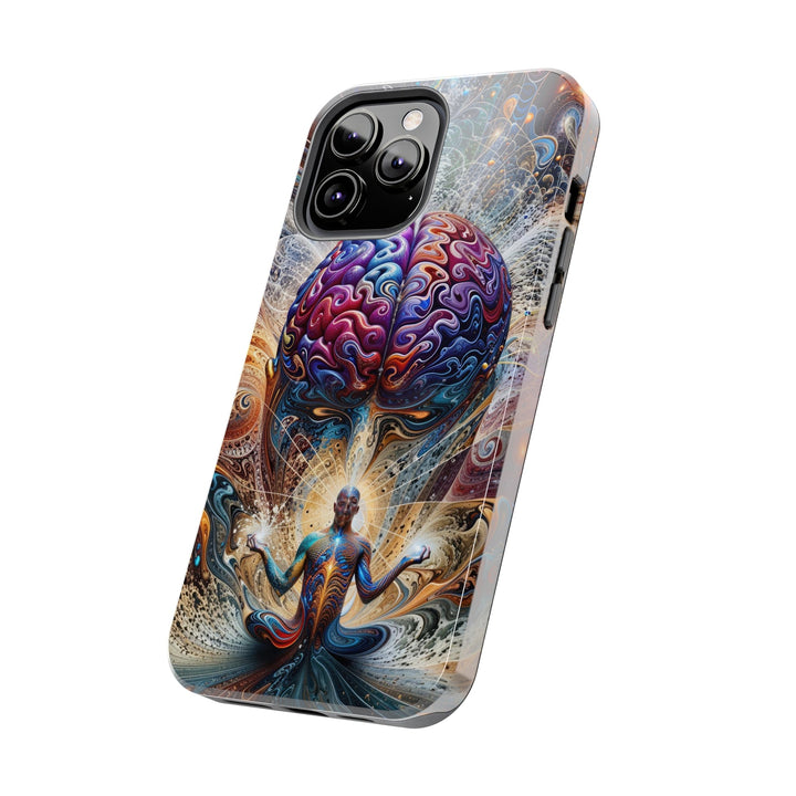 Cosmic Consciousness Meditation - Tough Phone Case - Phone Case - g(0D·IO) - iPhone 13 Mini - -