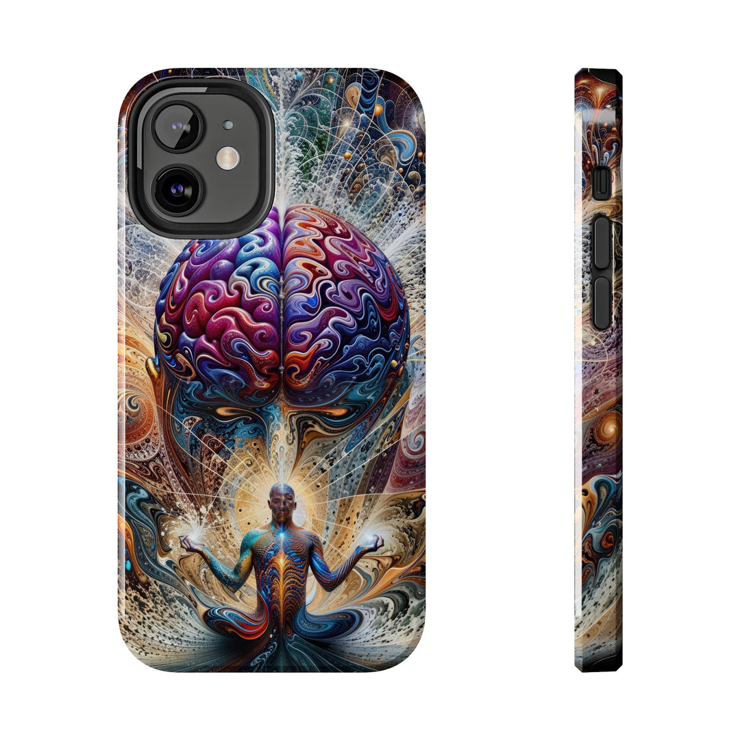 Cosmic Consciousness Meditation - Tough Phone Case - Phone Case - g(0D·IO) - iPhone 12 Mini - -