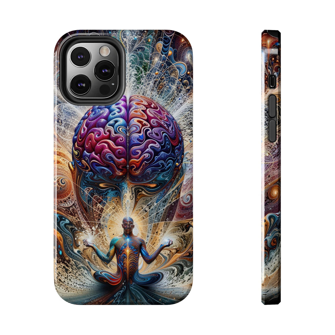 Cosmic Consciousness Meditation - Tough Phone Case - Phone Case - g(0D·IO) - iPhone 12 Pro - -