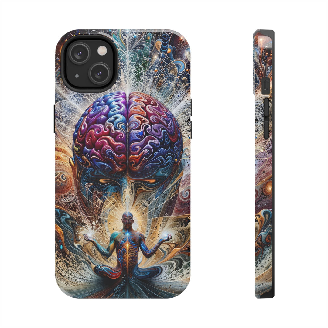 Cosmic Consciousness Meditation - Tough Phone Case - Phone Case - g(0D·IO) - iPhone 14 Plus - -