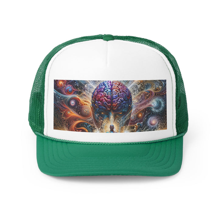 Cosmic Consciousness Meditation - Trucker Hat - Hats - g(0D·IO) - Green - One size -