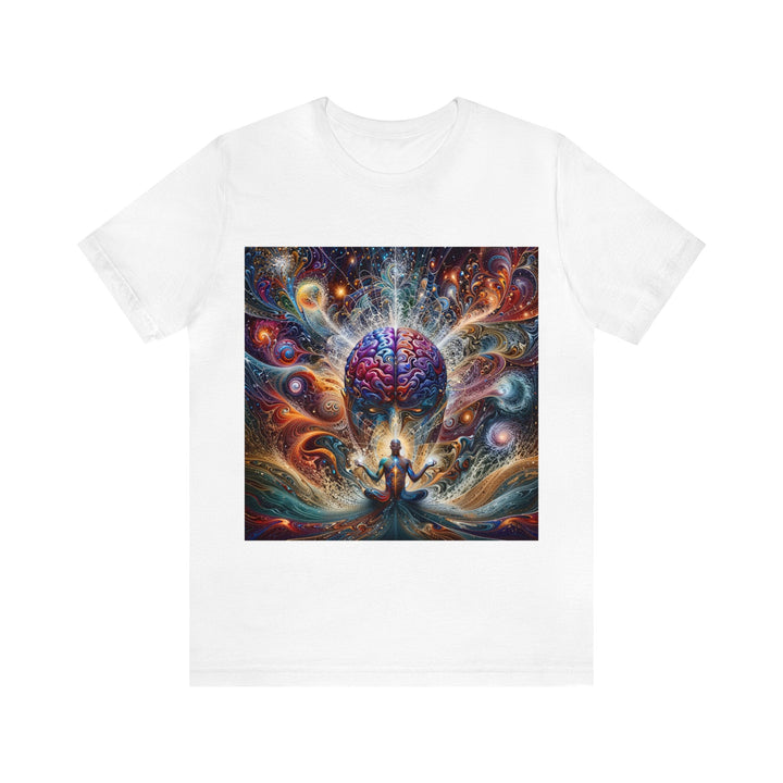 Cosmic Consciousness Meditation - Unisex Jersey Short Sleeve Tee - T-Shirt - g(0D·IO) - White - S -