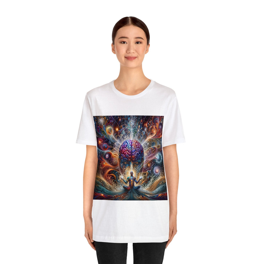 Cosmic Consciousness Meditation - Unisex Jersey Short Sleeve Tee - T-Shirt - g(0D·IO) - Black - S -