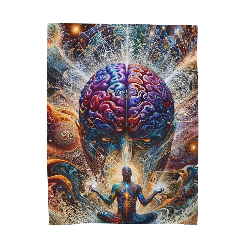 Cosmic Consciousness Meditation - Velveteen Plush Blanket - All Over Prints - g(0D·IO) - 60" × 80" - -