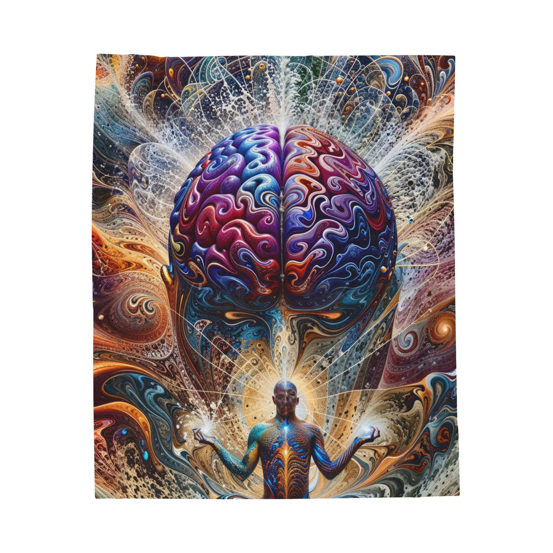 Cosmic Consciousness Meditation - Velveteen Plush Blanket - All Over Prints - g(0D·IO) - 50" × 60" - -