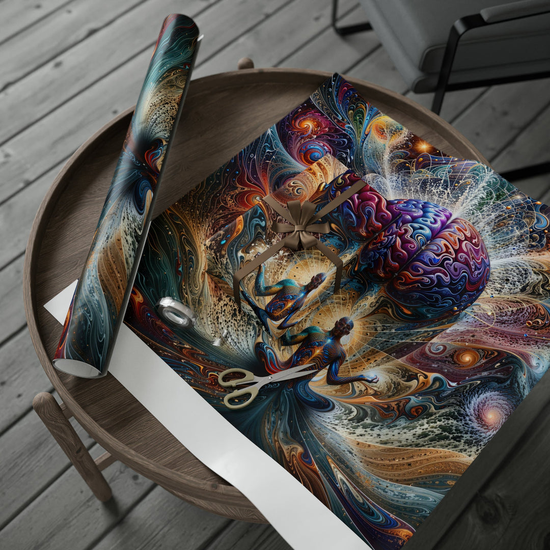 Cosmic Consciousness Meditation - Wrapping Paper - Home Decor - g(0D·IO) - 30'' x 72'' - Matte -