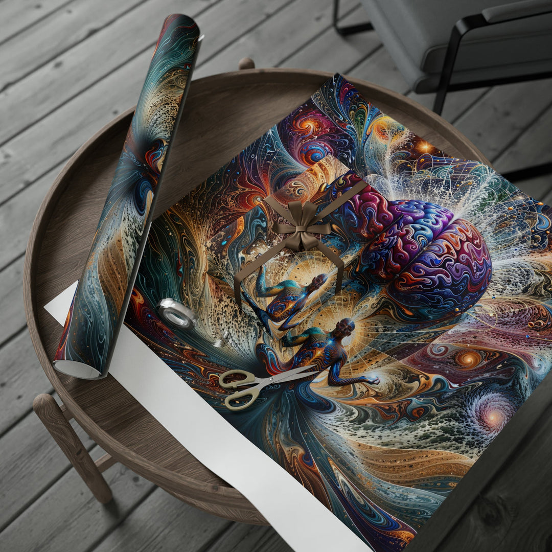 Cosmic Consciousness Meditation - Wrapping Paper - Home Decor - g(0D·IO) - 30'' x 72'' - Matte -