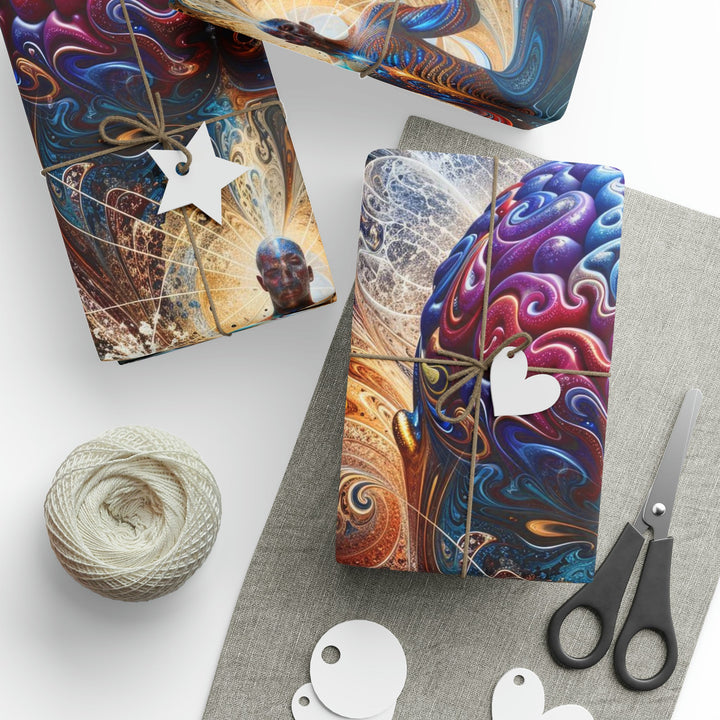 Cosmic Consciousness Meditation - Wrapping Paper - Home Decor - g(0D·IO) - 30'' x 72'' - Matte -