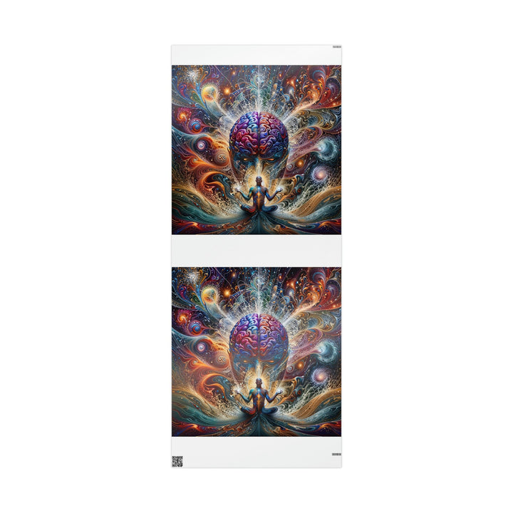 Cosmic Consciousness Meditation - Wrapping Paper - Home Decor - g(0D·IO) - 30'' x 72'' - Glossy -