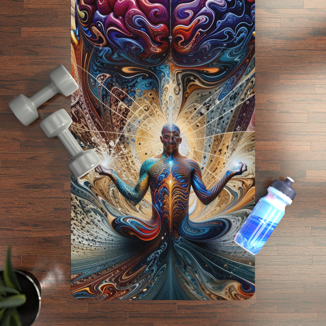 Cosmic Consciousness Meditation - Yoga Mat - Home Decor - g(0D·IO) - 24” x 68” - -