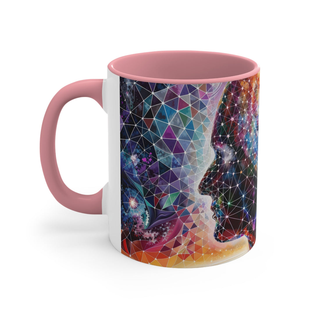 Cosmic Dream Silhouette - Accent Coffee Mug - Mug - g(0D·IO) - Pink - 11oz -