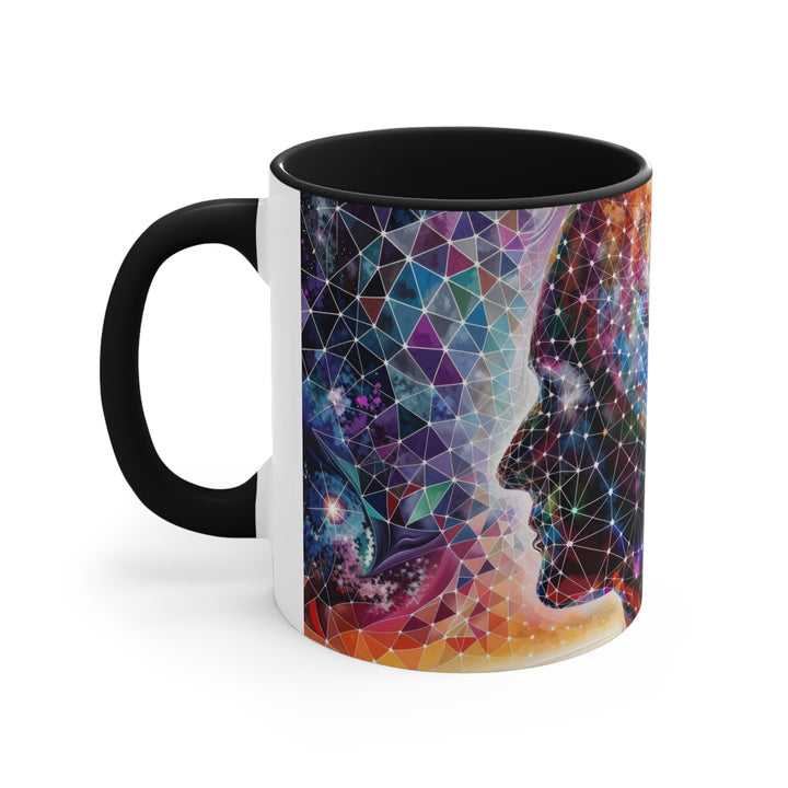 Cosmic Dream Silhouette - Accent Coffee Mug - Mug - g(0D·IO) - Pink - 11oz -