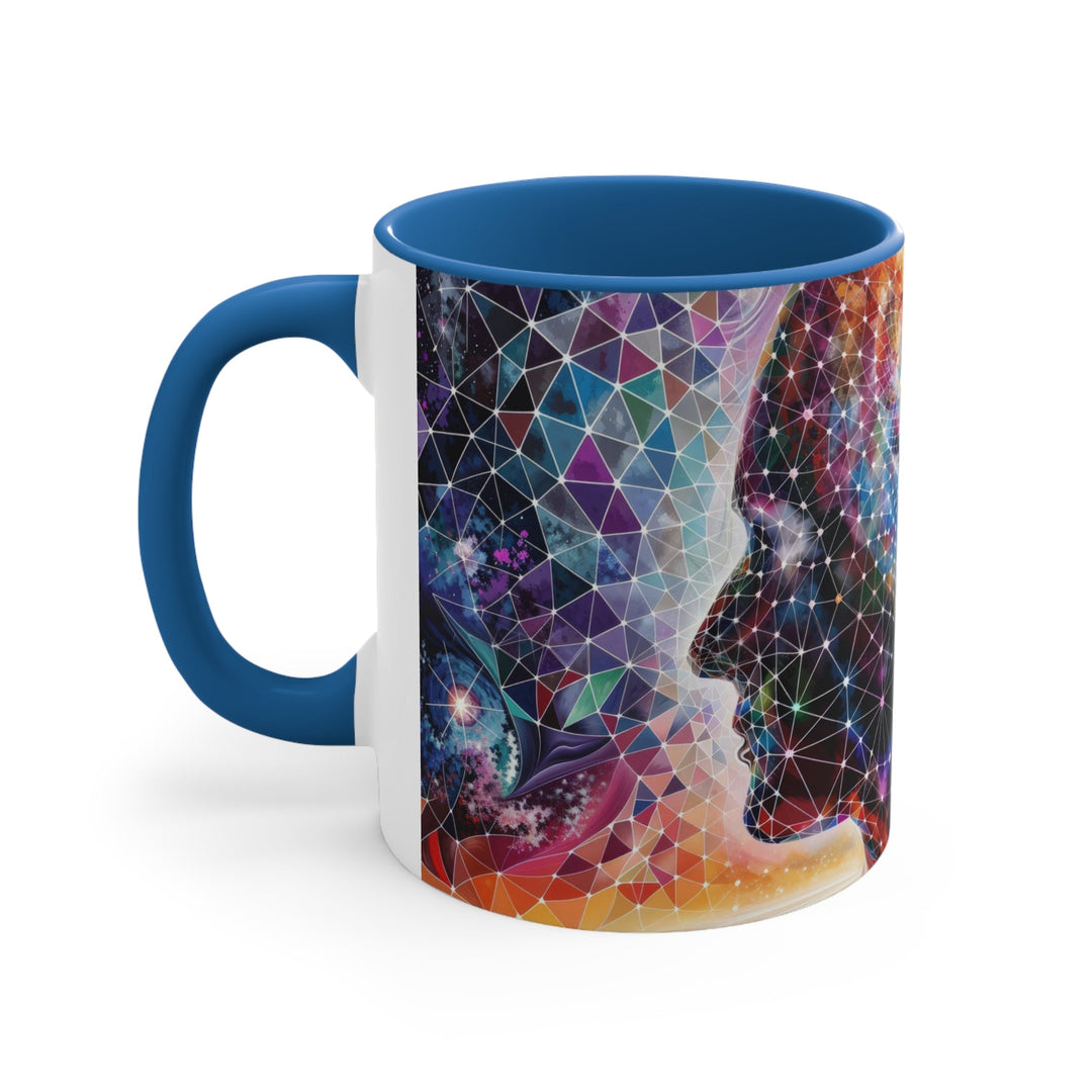 Cosmic Dream Silhouette - Accent Coffee Mug - Mug - g(0D·IO) - Pink - 11oz -