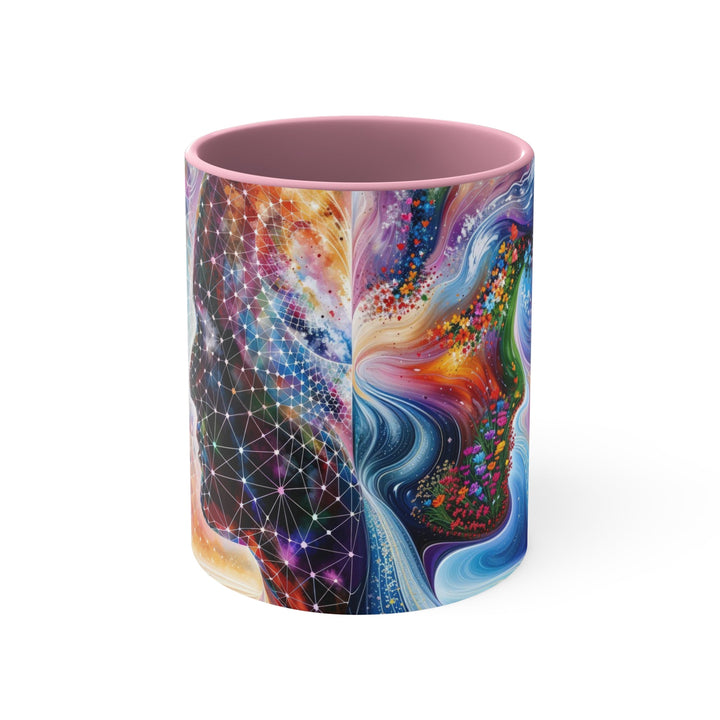 Cosmic Dream Silhouette - Accent Coffee Mug - Mug - g(0D·IO) - Pink - 11oz -