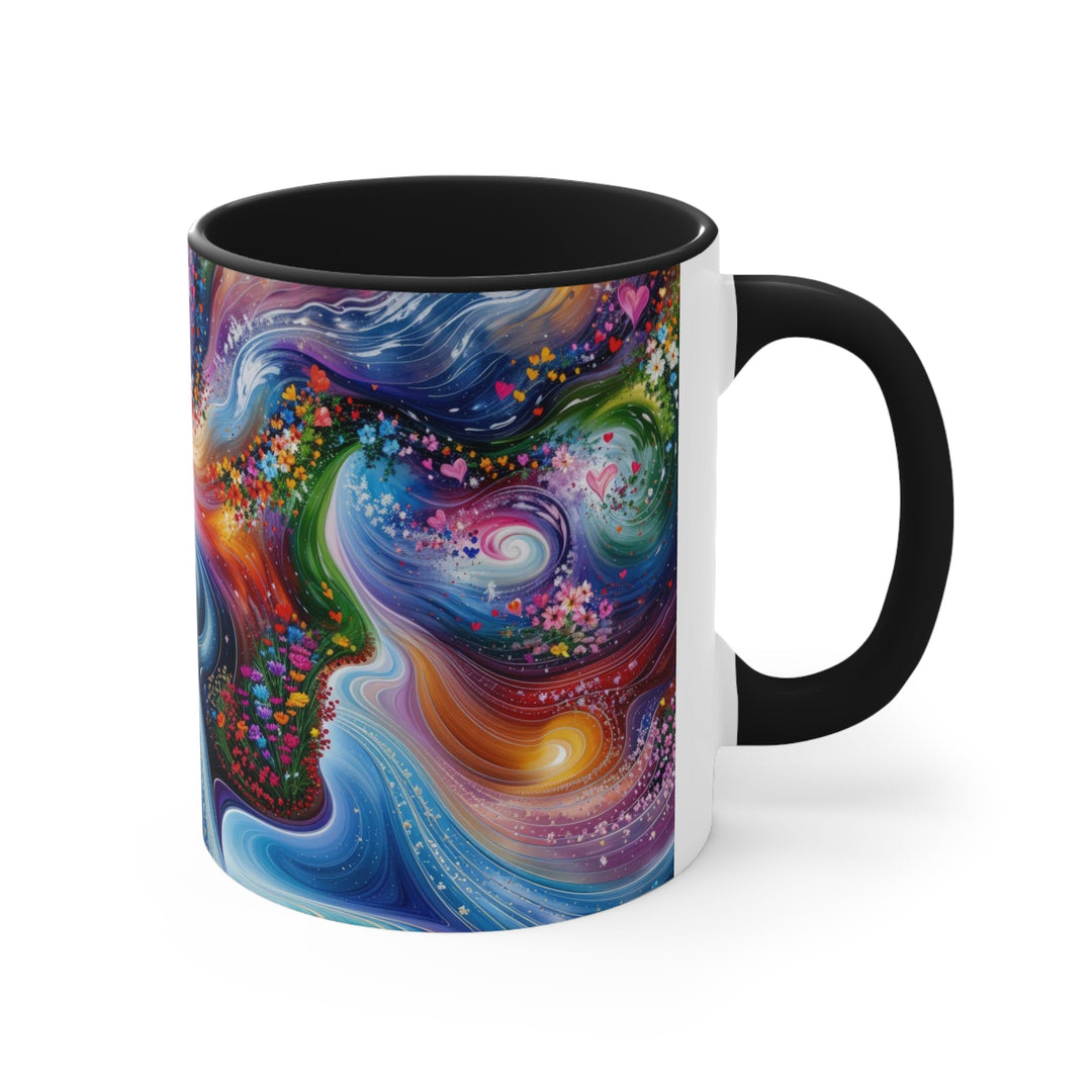 Cosmic Dream Silhouette - Accent Coffee Mug - Mug - g(0D·IO) - Pink - 11oz -