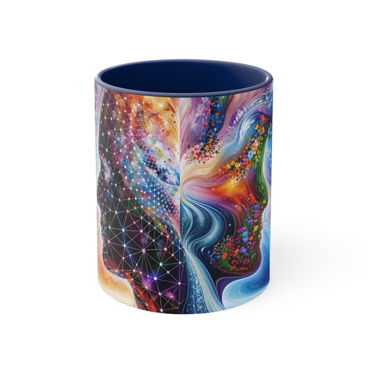 Cosmic Dream Silhouette - Accent Coffee Mug - Mug - g(0D·IO) - Navy - 11oz -