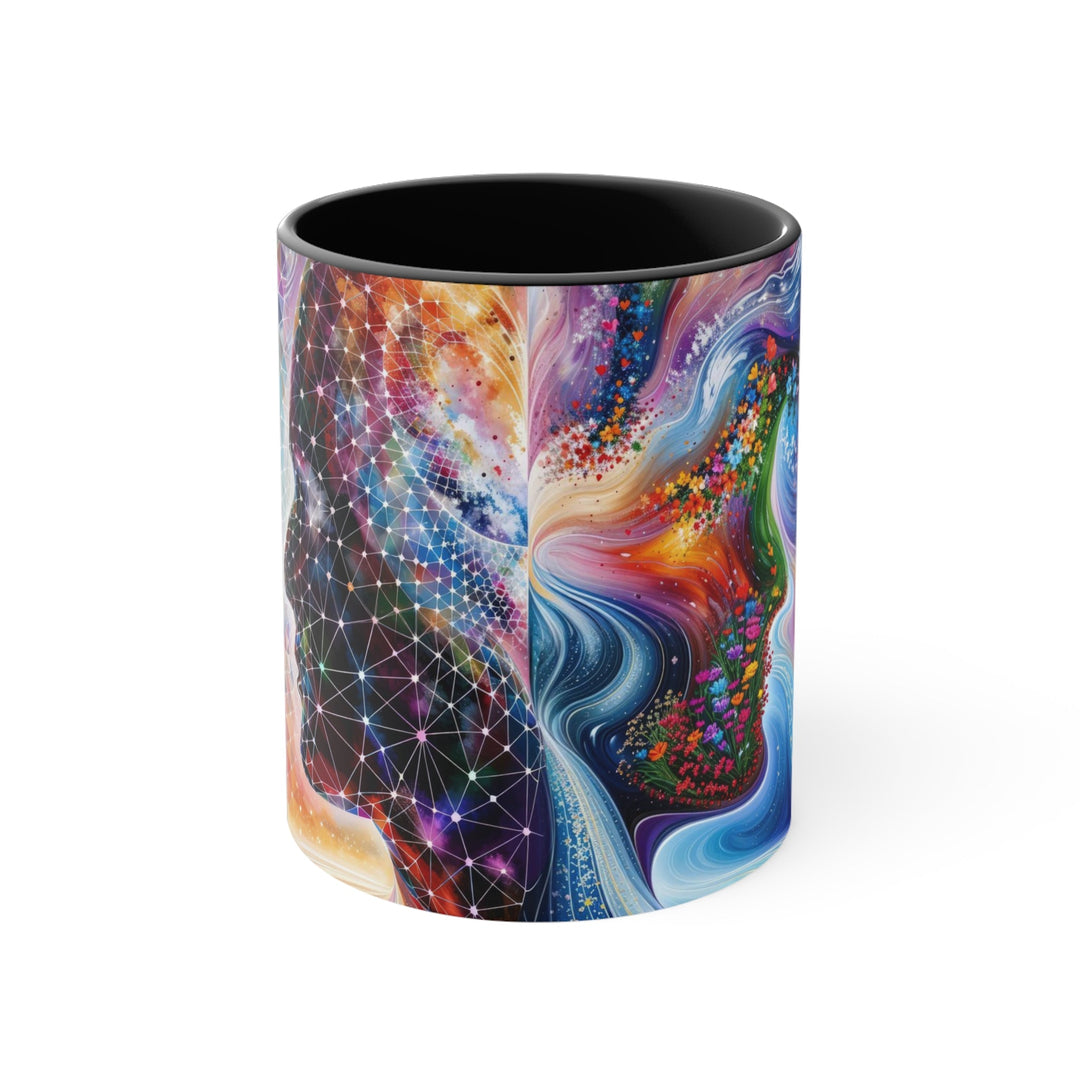 Cosmic Dream Silhouette - Accent Coffee Mug - Mug - g(0D·IO) - Black - 11oz -