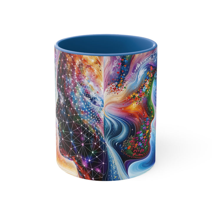 Cosmic Dream Silhouette - Accent Coffee Mug - Mug - g(0D·IO) - Blue - 11oz -