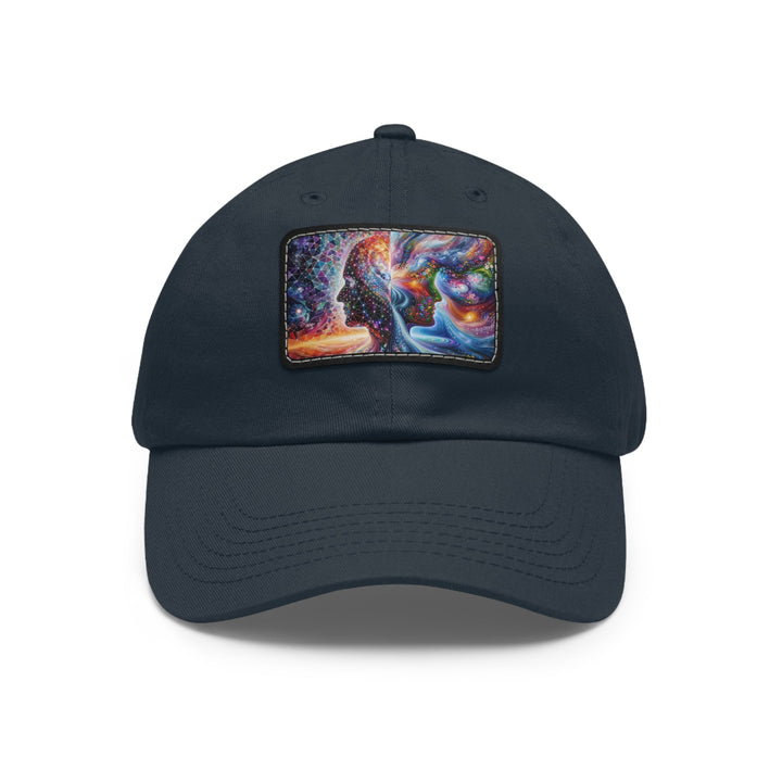 Cosmic Dream Silhouette - Dad Hat - Hats - g(0D·IO) - Navy / Black patch - Rectangle - One size